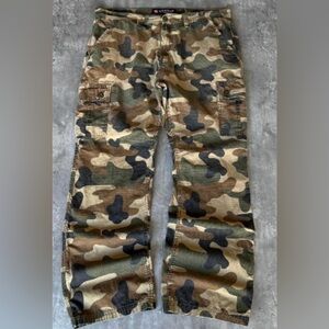 SOUTHPOLE, Woodland Camouflage Cargo Pants size 36